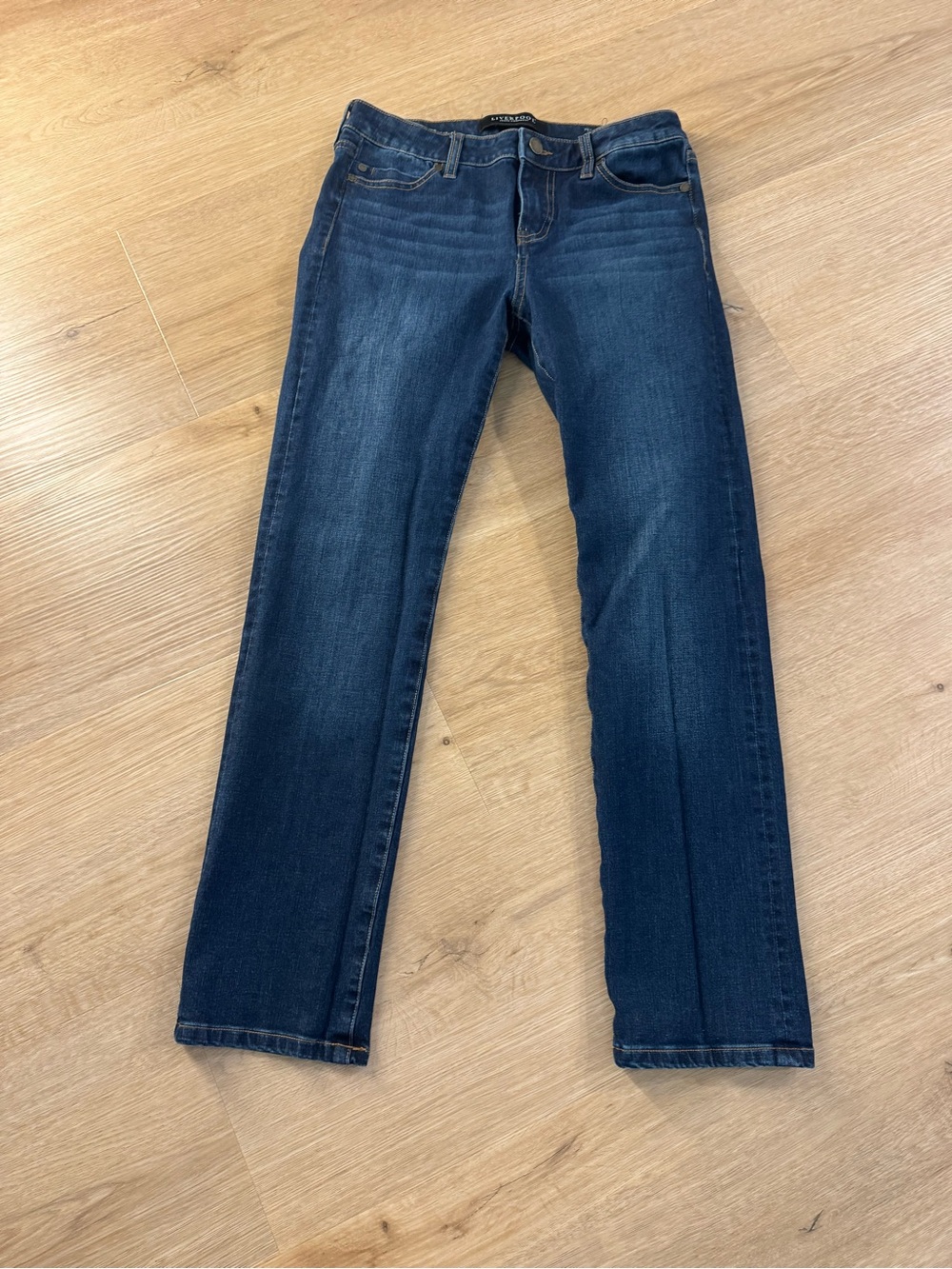 Liverpool Dark Wash Straight Leg Jeans